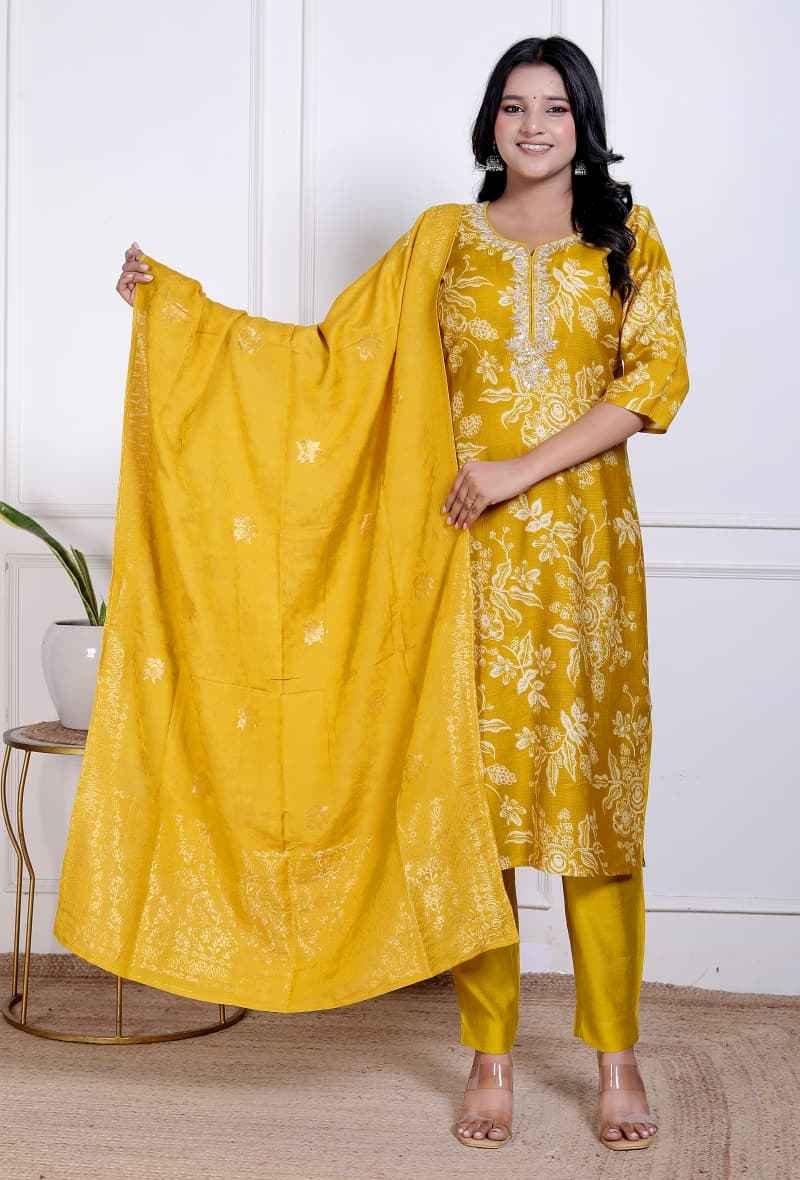 Mustard Sunshine Grace  Suit Set